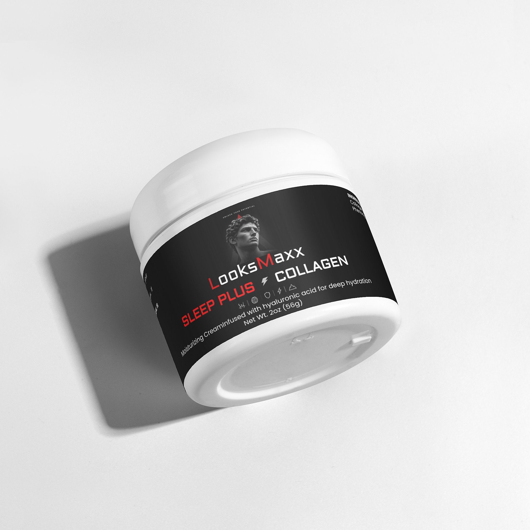 LookMaxxing sleep plus collagen cream with melatonin for men looksmaxxing