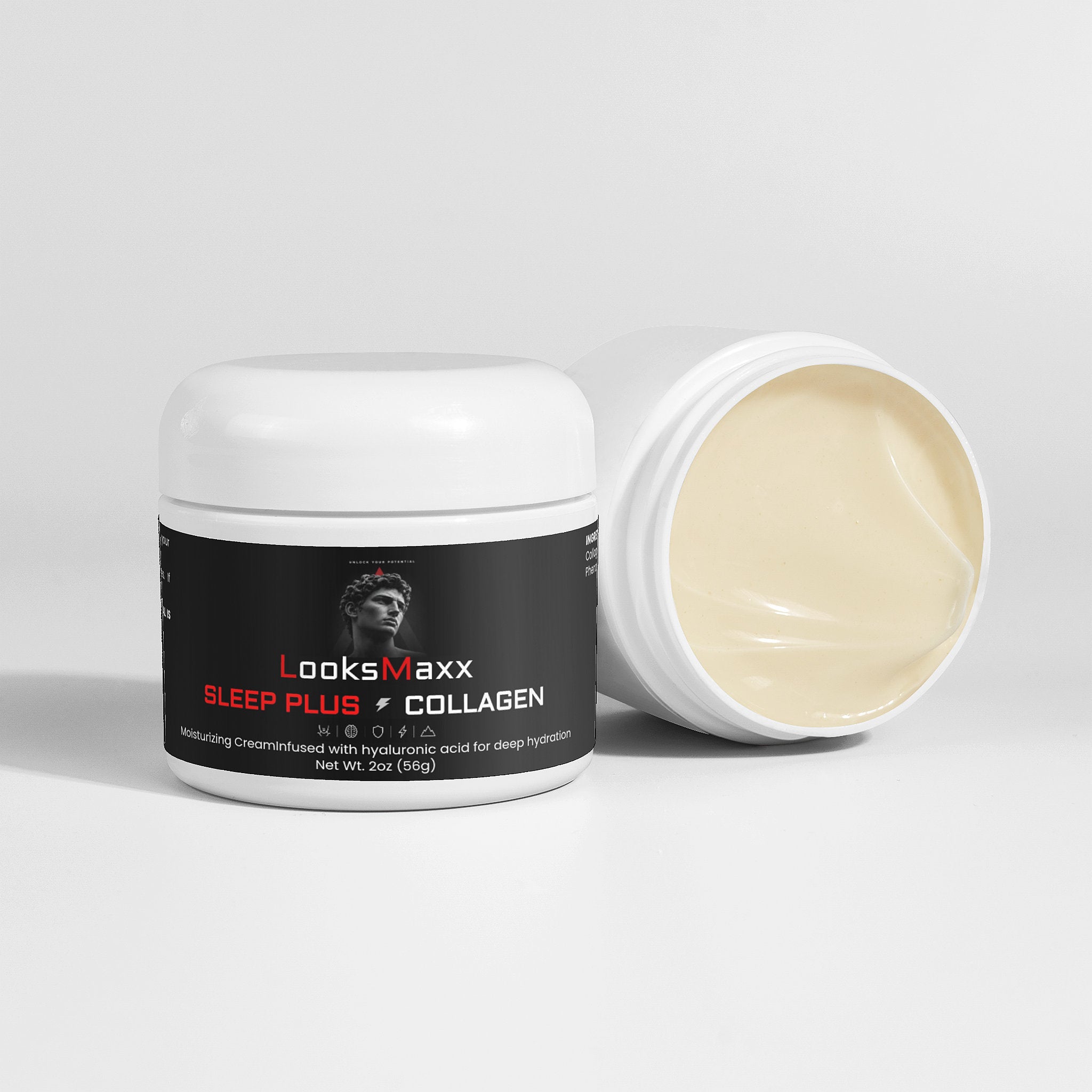 LookMaxxing overnight collagen cream for men looksmaxxing glass skin