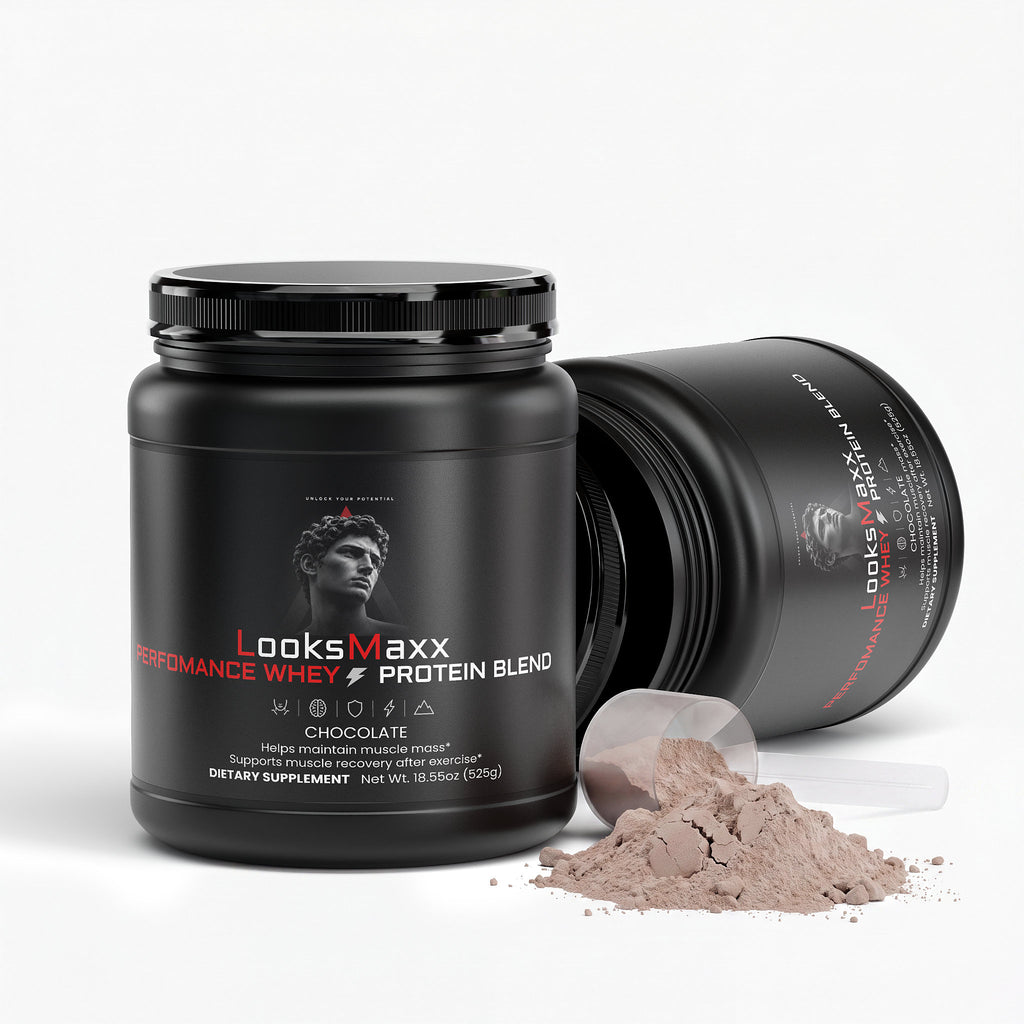 LookMaxxing chocolate whey protein nutrition facts for men looksmaxxing