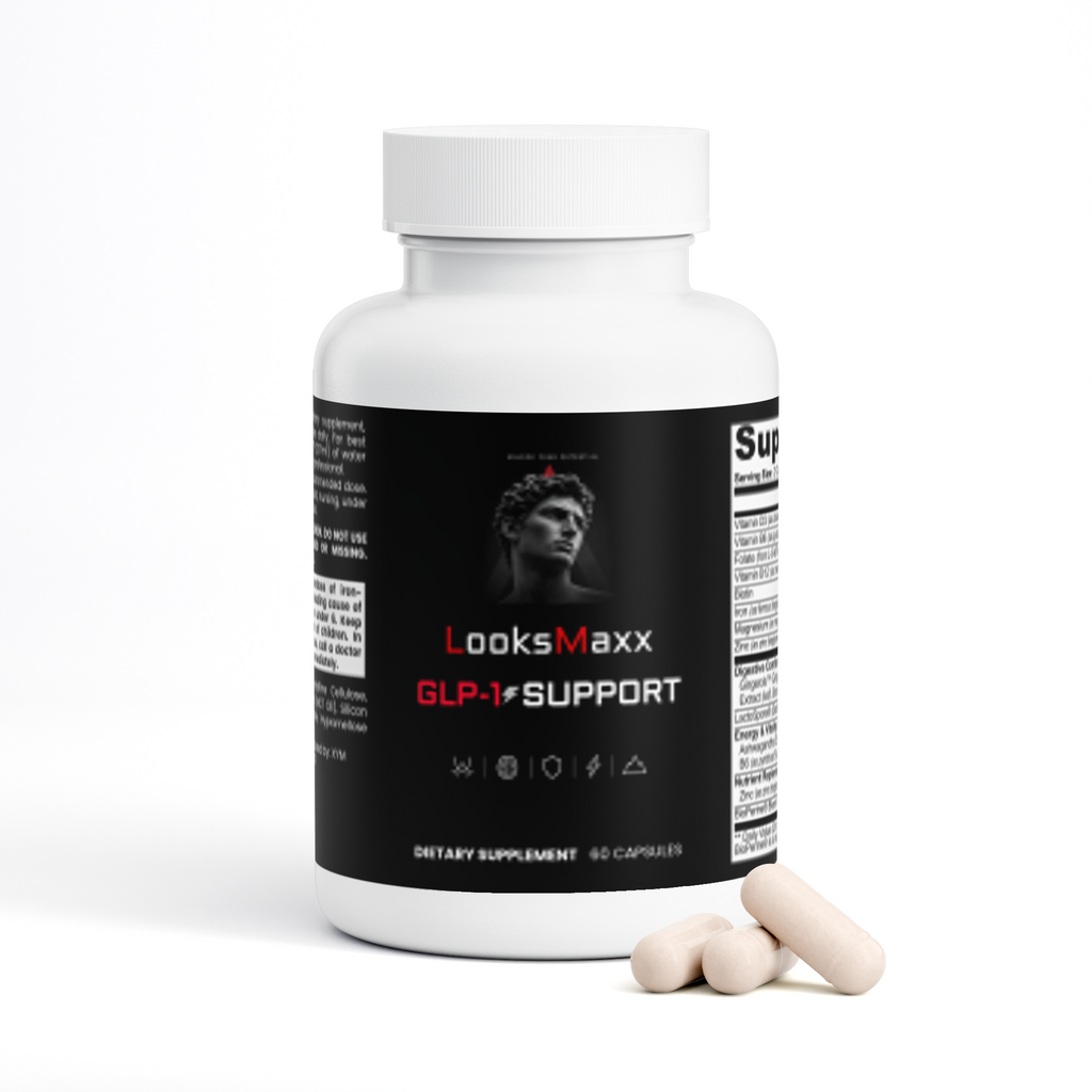 GLP-1 Support Capsules – Digestive & Metabolism Supplement for Looksmaxxing