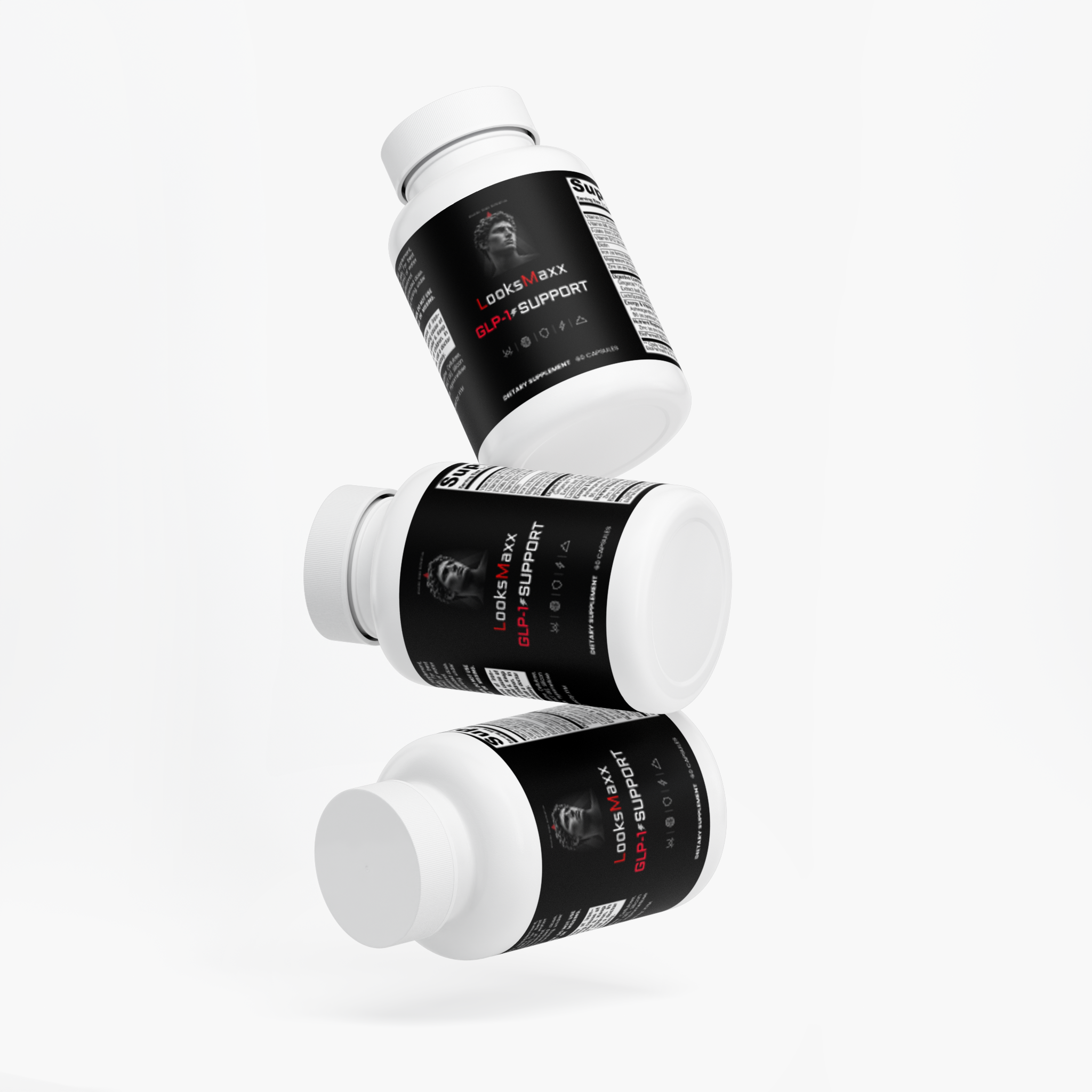 GLP-1 Support Capsules – Digestive & Metabolism Supplement for Looksmaxxing