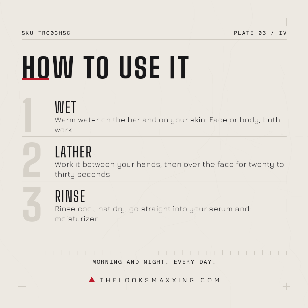 How to use the charcoal soap, lather, wash, rinse